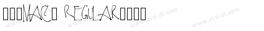 黑体(Mac) Regular字体转换